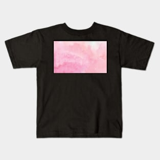 Pink Watercolor Background Kids T-Shirt